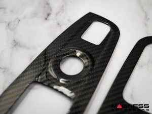 Alfa Romeo Stelvio Door Window Switch Trim Kit - Carbon Fiber - Feroce Carbon
